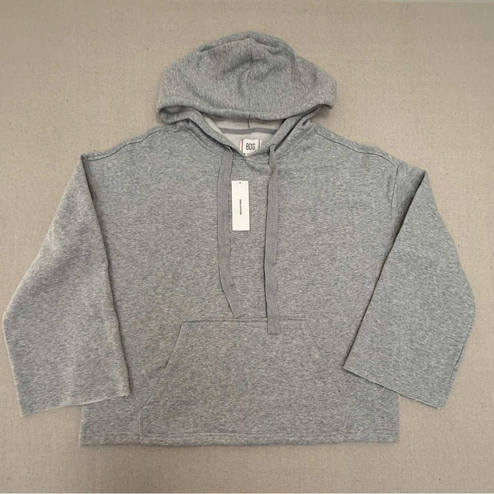 S116 NWT BDG Size Medium Heather Gray Hoodie